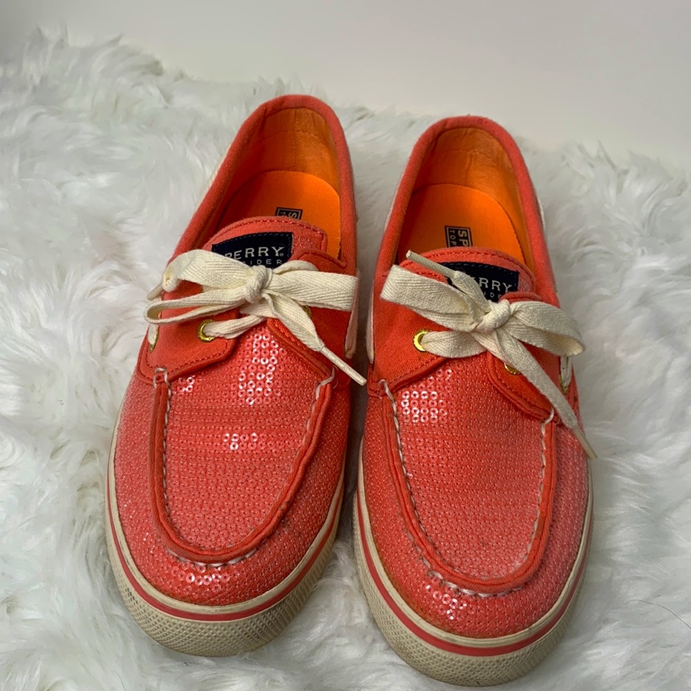 Sperry Top Sider Coral Sneakers Sz 7.5